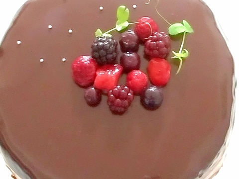 スイーツ☆チョコレートケーキ(グラサージュ)